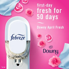 Febreze Fade Defy Plug Downy April Fresh Scent Air Freshener Refill - 3 ct
