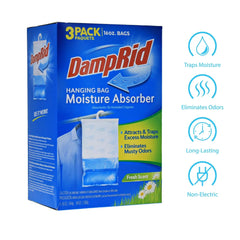 damprid hanging bag, fresh scent 16-ounce, 3-pack