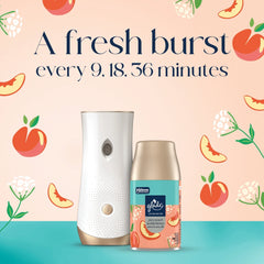 Glade® PlugIns®, Juicy Peach & Elderflower, Large Auto refills, 12.4 oz, 2 Count