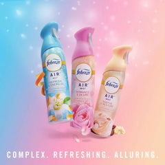 2X - Febreze Air Mist Refresh & Energize Mood-Enhancing Home Air Freshener Spray Aerosol Can