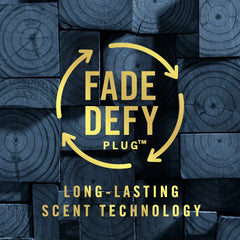 Febreze Origins Fade Defy PLUG Air Freshener & Odor Fighter, Wood, (1) .87 oz Oil Refill