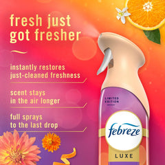 Febreze Air Mist Luxe Air Freshener Spray, Summer Golden Hour, 8.1 Oz