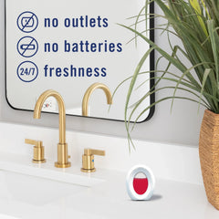 Febreze Bathroom Small Spaces Air Freshener, Odor-Fighting, Tropical Blend, 1 Count