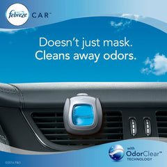 Febreze Car Air Freshener 5-Pack, 4 Gain Original Scent + 1 Heavy Duty