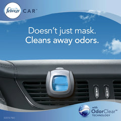 Febreze Car Air Freshener Vent Clip, Bora Bora Waters, 2 Count