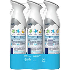 Febreze Air Freshener Spray, Heavy Duty Crisp Clean Scent, Odor Eliminator For Strong Odors, 8.8 Oz (Pack Of 3)