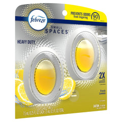 Febreze Small Spaces Air Freshener Heavy Duty Fresh Lemon, .25 fl. oz., Pack of 2