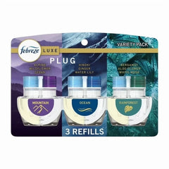 (2 Pack) Febreze Plug In Air Freshener, Odor-Fighting Scented Oil Refill, Elemental Mix, 3 Refill