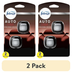 Febreze AUTO Car Air Freshener, Odor-Fighting Car Vent Clip, Cedar, 2 Count