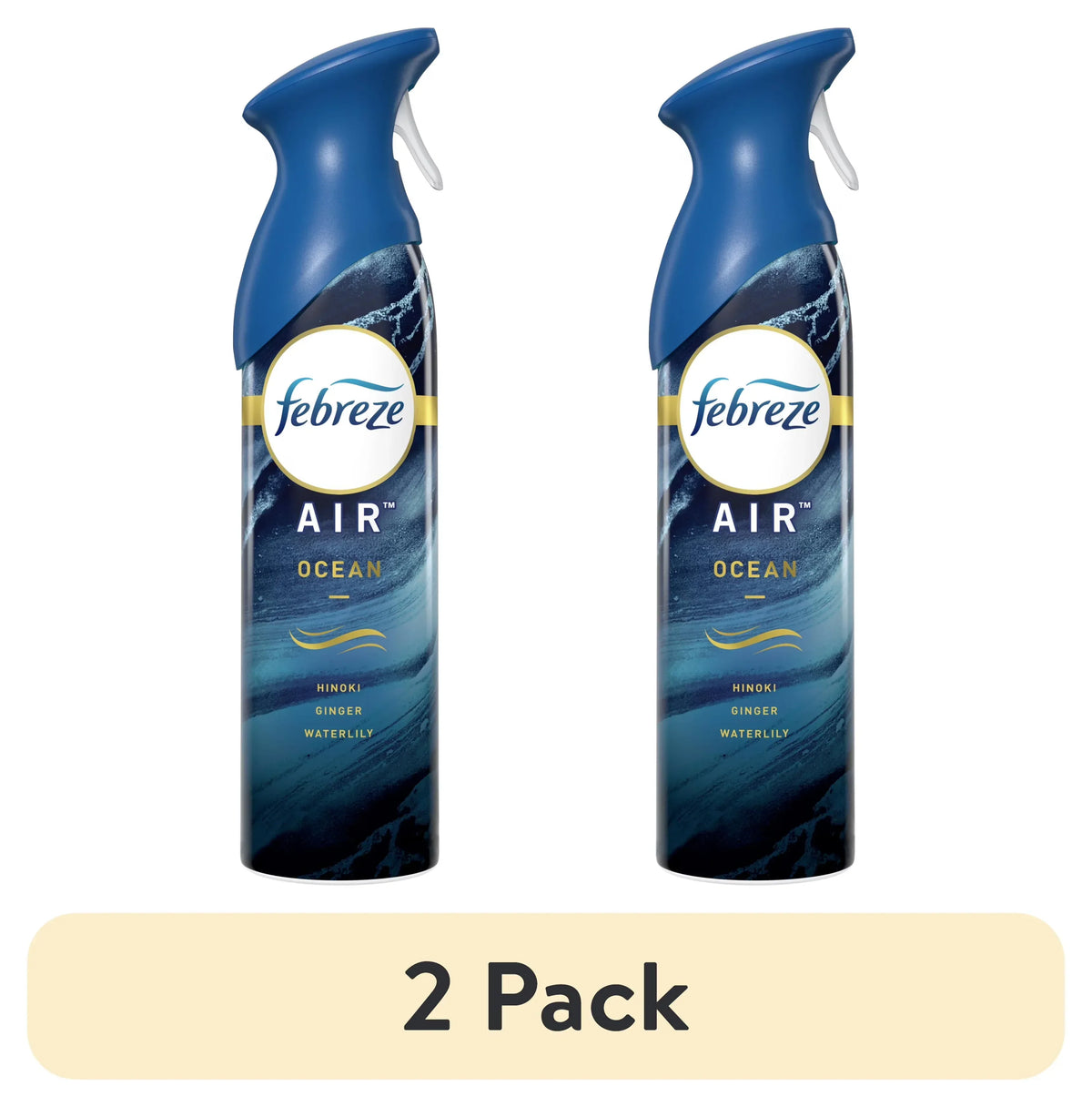 (2 pack) Febreze Air Freshener Spray, Odor-Fighting Room Spray, Ocean, 8.8oz