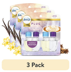 Febreze Plug In Air Freshener, Odor-Fighting Scented Oil Refill, Cuddle Weather, 2 Refills
