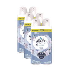 Glade Air Freshener Spray, Clean Linen Scent, Fragrance Infused with Essential Oils, 8 oz, 2 Pack