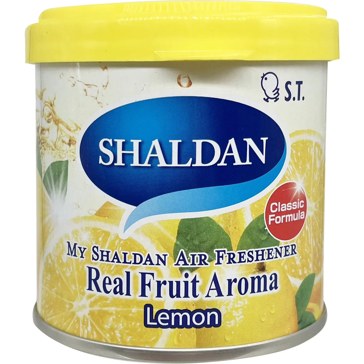 80g Yellow Limonene Gel Can Room / Car Air Freshener with Lemon Scent