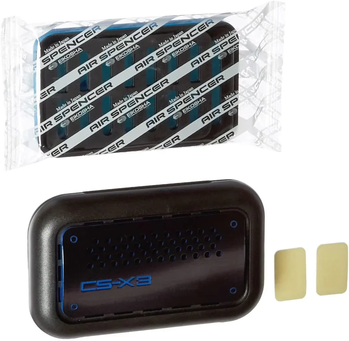 Air Spencer New CS-X3 Combo Set Car Air Freshener Made in Japan (Blue Squash)
