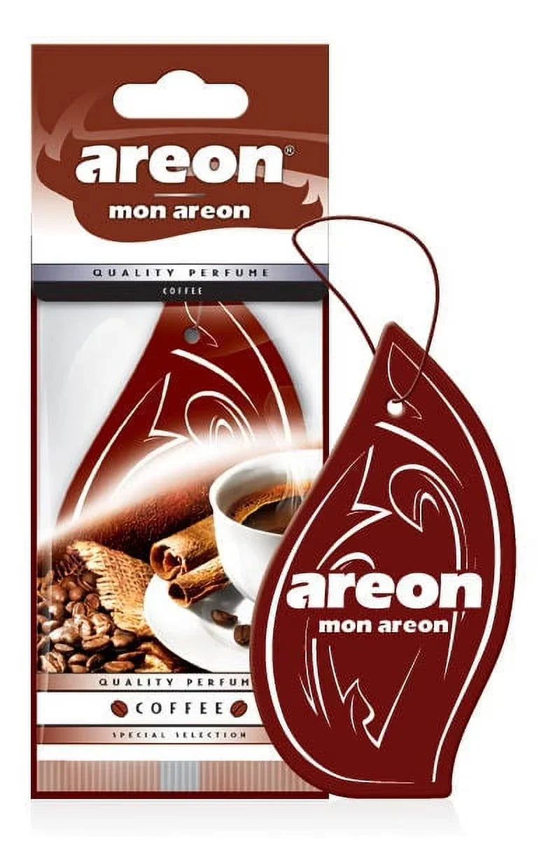 Areon Car Hanging Air Freshener, 12pk, Coffee