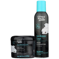 Citrus Magic On the Go Odor Eliminating Spray and Solid Air Freshener, Tropical Citrus