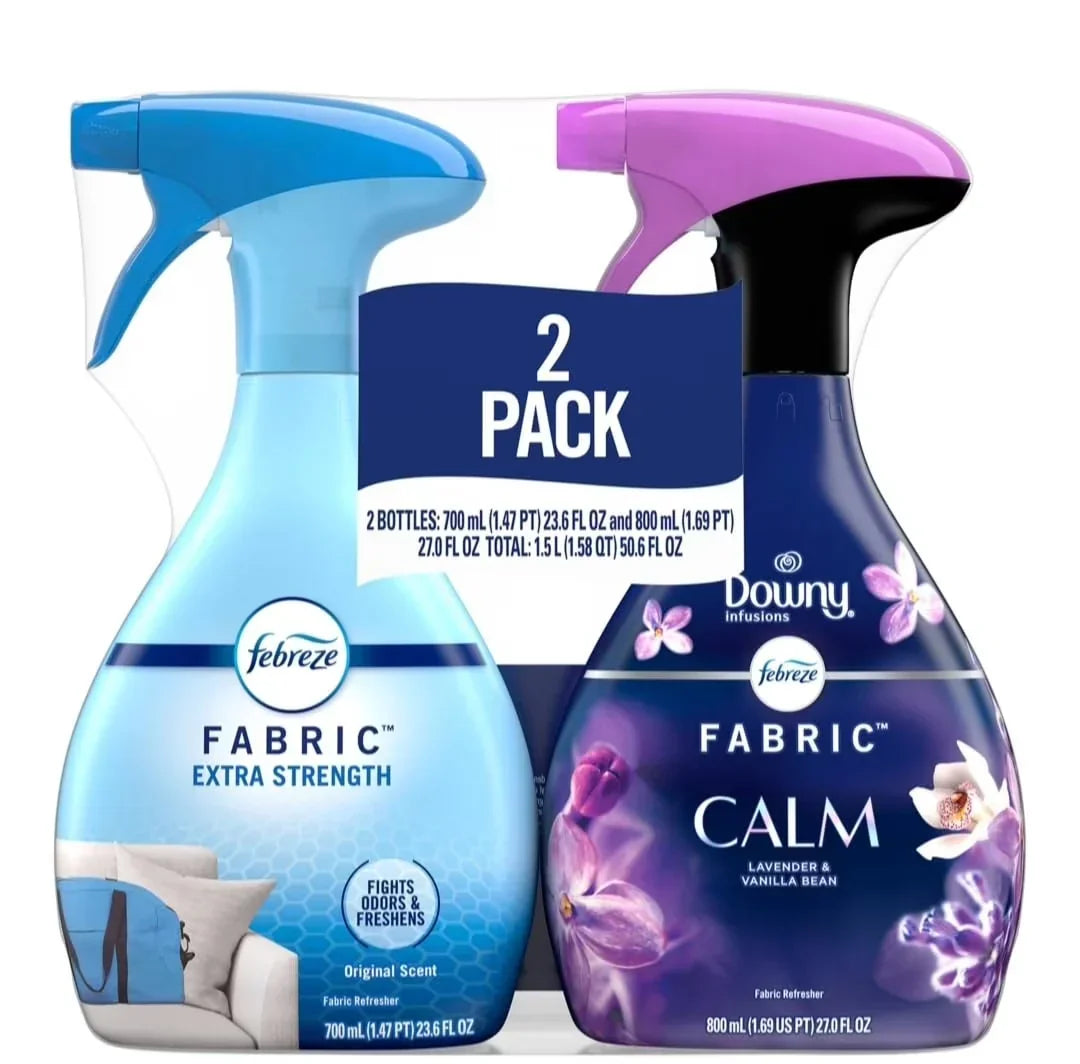 Extra Strength Fabric Spray, Original Scent and Calm, 50.6 fl. oz., Pack of 2