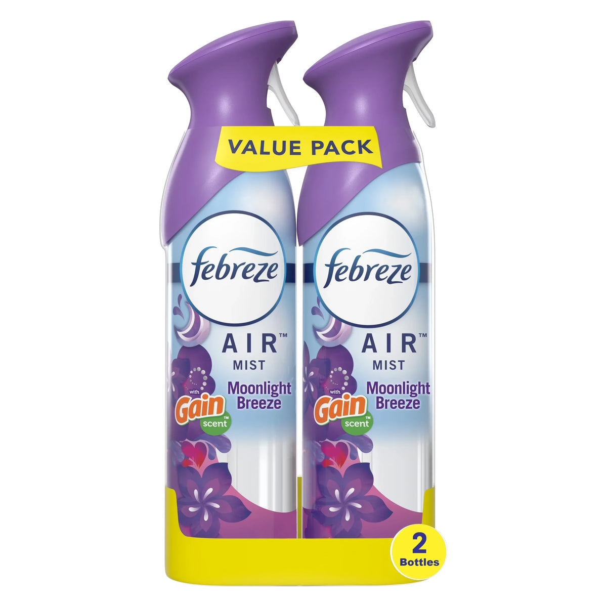 Febreze Air Freshener Spray, Odor-Fighting Room Spray, Gain Moonlight Breeze, 8.8oz, 2 Count