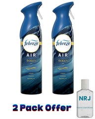 Febreze Air Freshener Spray, Odor-Fighting Room Spray, Ocean, 8.8oz
