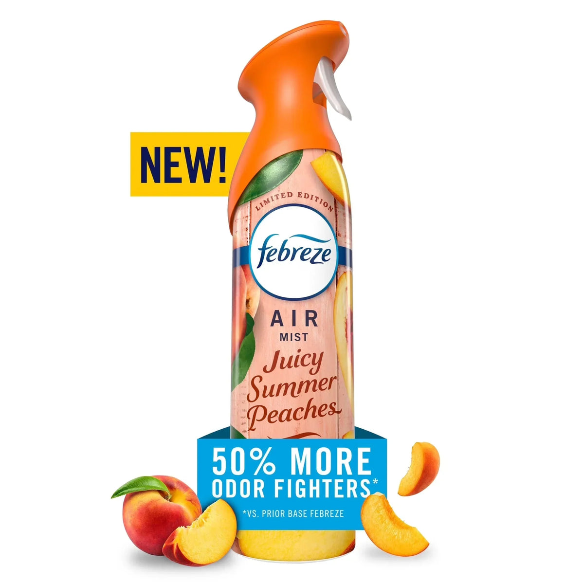 Febreze Air Mist Air Freshener Spray, Juicy Summer Peaches, 8.1oz