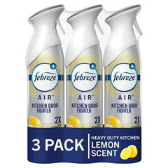 Febreze Air Mist Air Freshener Spray, Odor-Fighting Room Spray, Air Fresheners For Home And Bathroom And Kitchen, Aerosol Can, Kitchen Odor Fighter Scent, 8.8Oz, 3 Count - Pack of 2