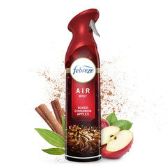 Febreze Air Mist Odor-Fighting Air Freshener Baked Cinnamon Apples, 8.8 oz. Aerosol Can