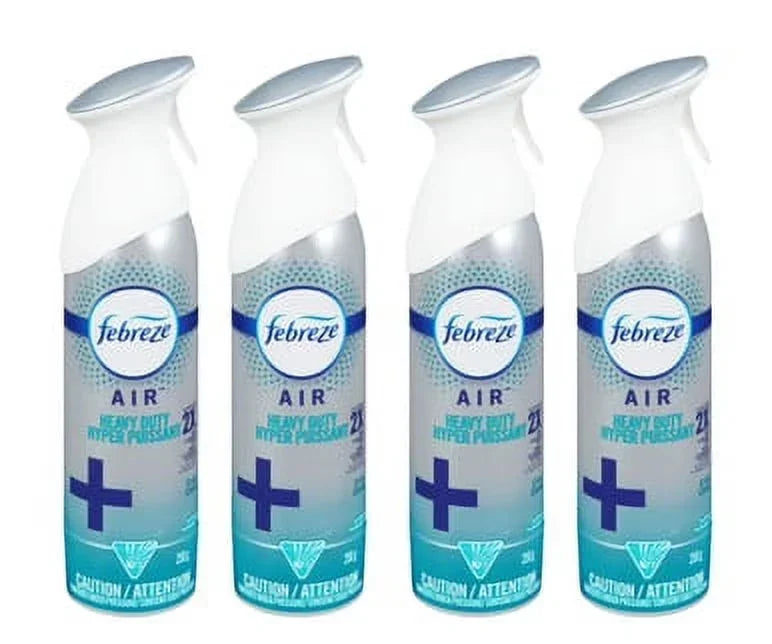 Febreze Heavy Duty Fabric Odor-Eliminating Air Freshener, 250g (4-Pack Case)