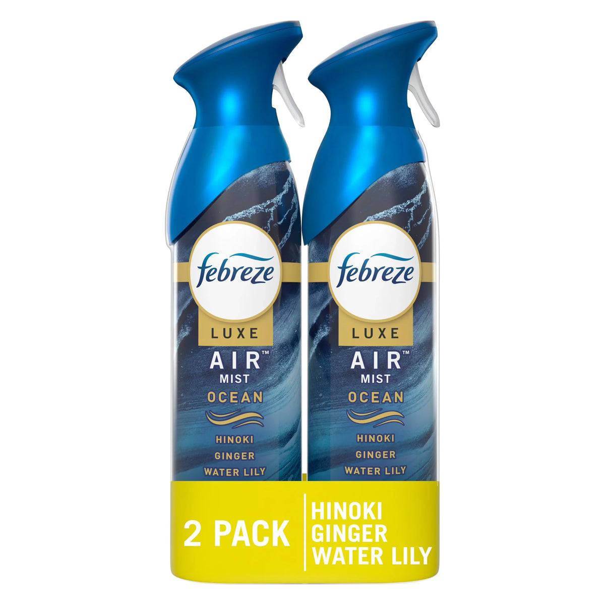 Febreze Luxe Air Freshener Odor-Fighting Room Spray - Ocean - 2 Count